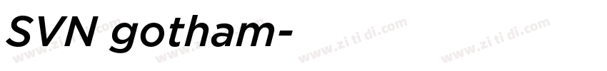 SVN gotham字体转换